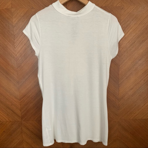 Tammy Mars Dressy Off-White Rayon Top (Large) - Picture 5 of 7